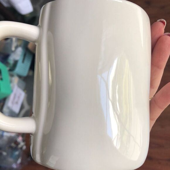 Rae Dunn Reindeer slushy large coffee mug missing top - Picture 6 of 6